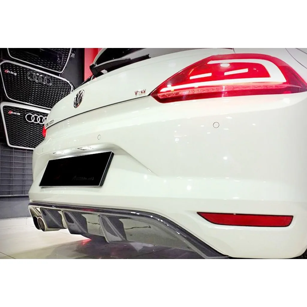 Rear Bumper Diffuser For VOLKSWAGEN Scirocco 2015 To 2021 Models-Auto Styling Spoiler Modified Spare Parts Quality Flap Splitter