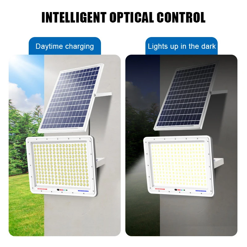 2000W New LED Flood Lamp Street Wall Solar LED Solar Light Outdoor Remote Control Waterproof For Garden Path Landscape Spotlight