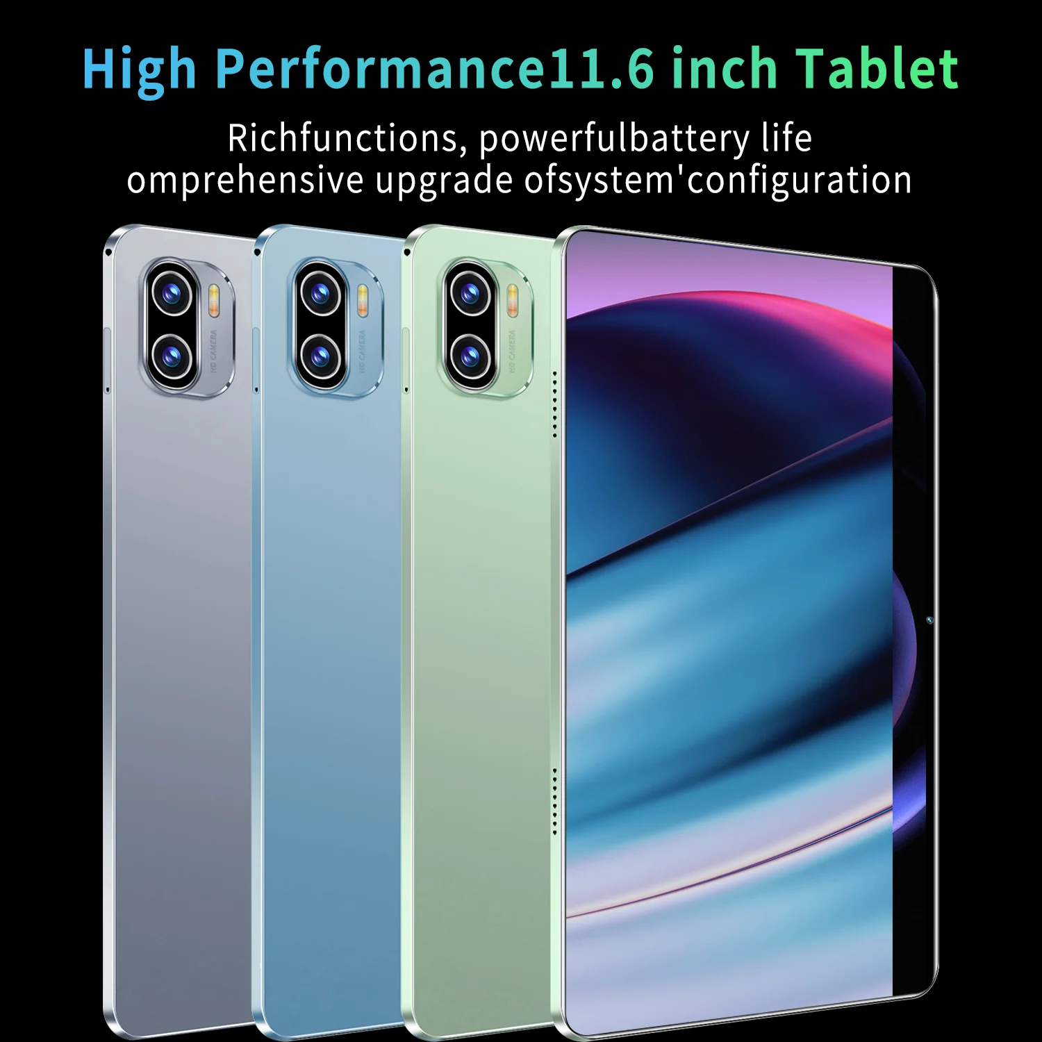 Tablet Android 2024 5G, Tablet baru RAM 16GB ROM 1TB 16MP 32MP 12.0 mAh 10Core WIFI jaringan Bluetooth Tablet 8800