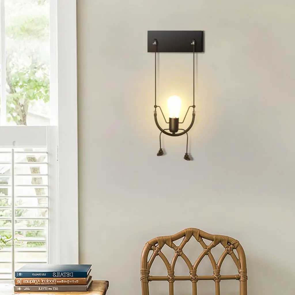 

LED Wall Light Indoor Wall Lamp Modern Wall Sconce Pendant Light Art Decor Iron E27 for Bedroom Children Room Kitchen