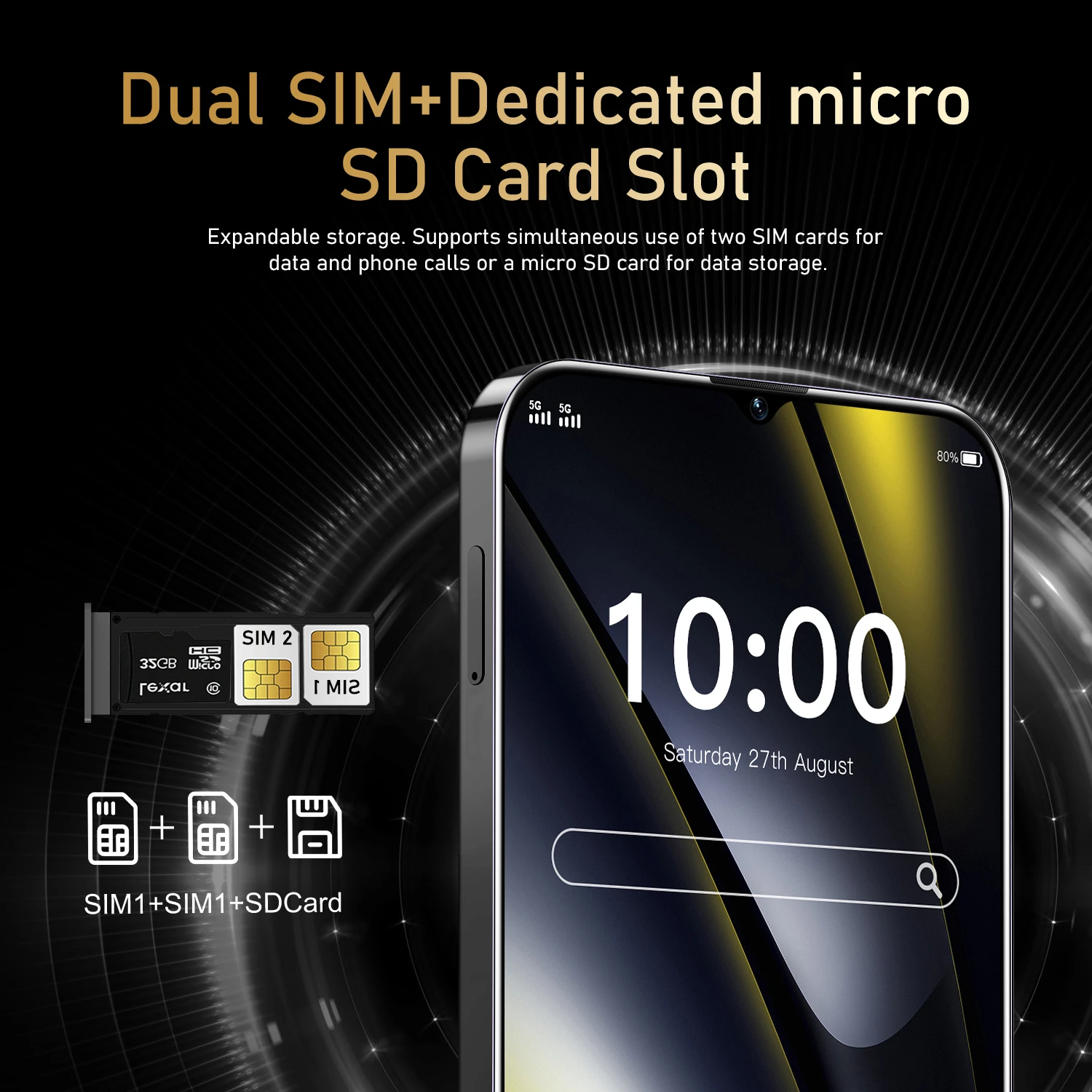 هاتف ذكي F6 Pro الإصدار العالمي الجديد 22G + 2TB 8000mah 4G/5G هاتف محمول ثنائي الشريحة Snapdragon 8 Gen3 Android 14 هاتف محمول غير مقفول