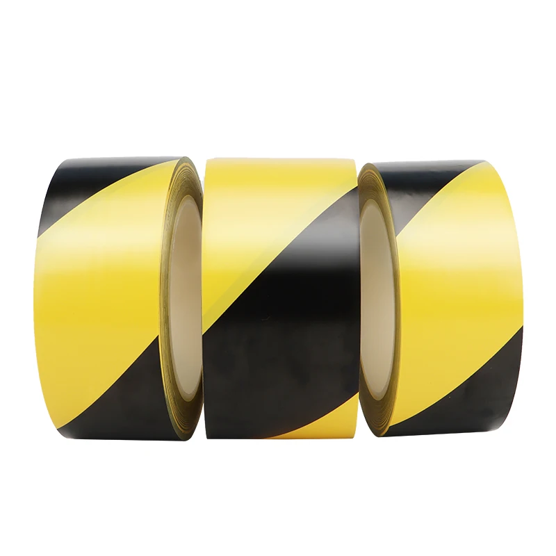 High Quality Caution Tape Waterproof PVC Floor Road Warning Tape Safety Self Adhesive Caution Marking Tape For Building Traffic