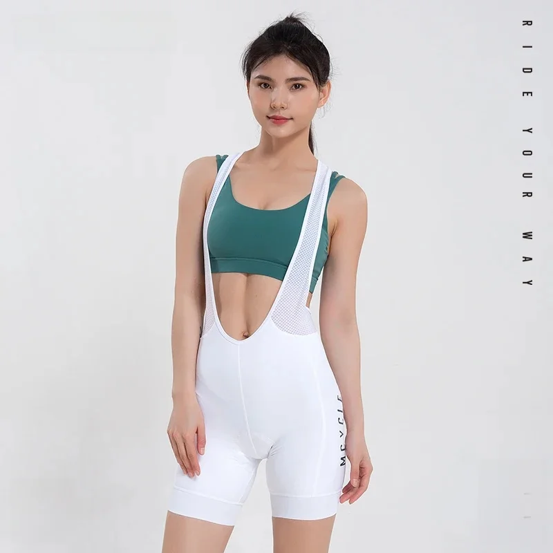 AliExpress mcycle Mcycle Women's Seamless Padded Cycling Bib Shorts Breathable Quick Dry Sport Shorts Customizable Wholesale Cycling Tights