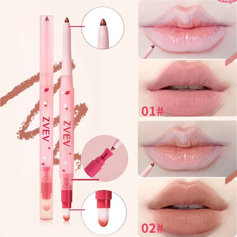 Matita labbra a lunga durata, impermeabile e resistente al sudore, facile da applicare, non sbiadisce e ha un look colorato