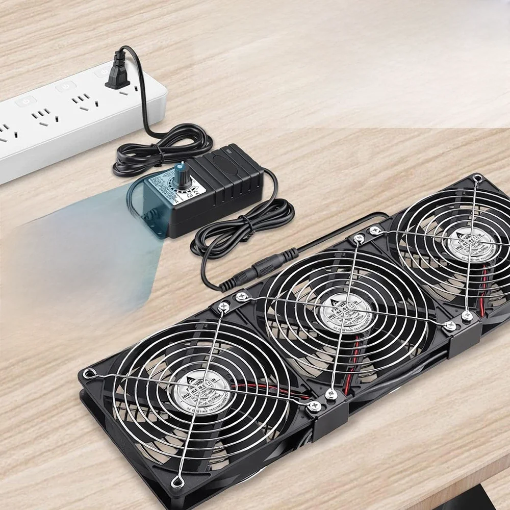 3000 RPM Fan Cooling met Controller 120mm 12 cm 12 V 220 V Btc Machine Chassis Werkstation Kast radiator Server Fan voor GPU VGA - afbeelding 2
