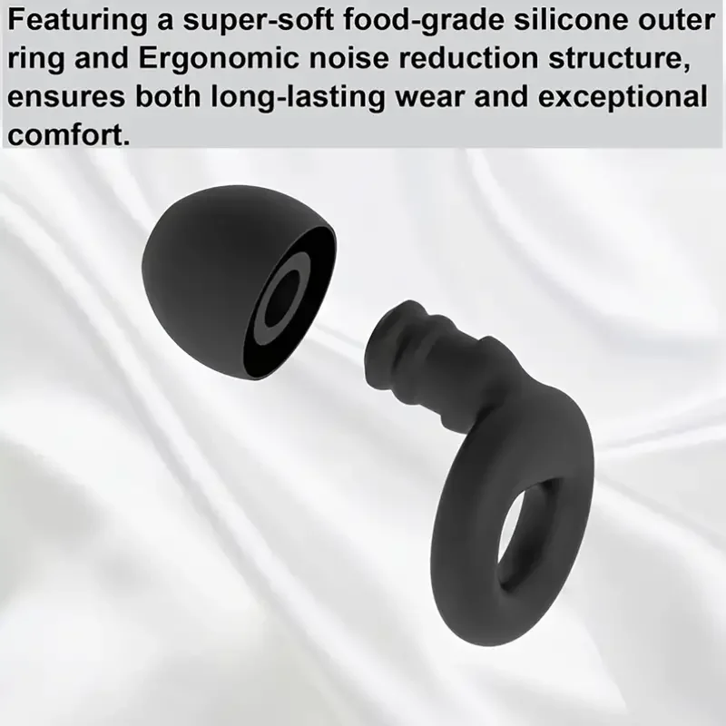 Ear Plugs for Noise Reduction –Super Soft,Reusable Hearing Protection in Flexible Silicone for Sleeping,Concerts,Swimming,Diving