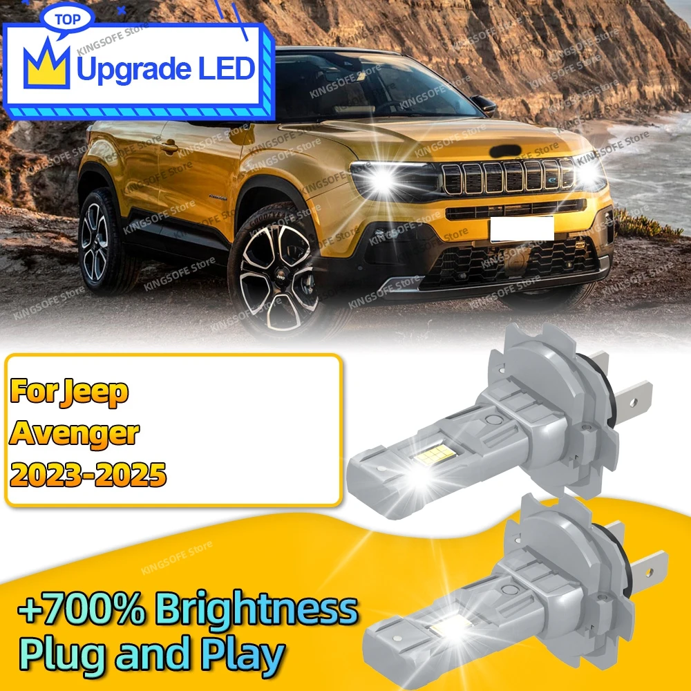 

2Pcs LED Bulb Canbus Headlight 6000K Light CSP Chip 30000LM Plug and Play For Jeep Avenger 2023 2024 2025