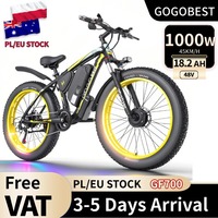 GOGOBEST GF700 All-Terrain Electric Bike 26 inch Adult E-Mountain Bike 500W * 2 48V 18.2Ah Battery ,City Electric Bicycle
