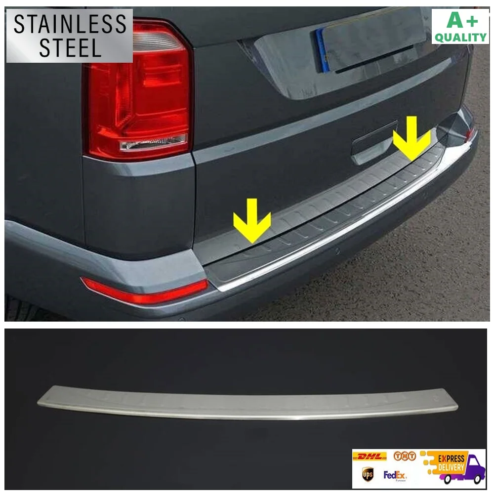 

For VW T6.1 Transporter Chrome Rear Bumper Sill. For Single Door 2020-2023 Models. Stainless Steel. A + Quality. Car Accessories