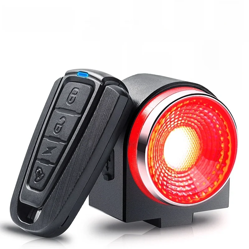 AliExpress CYCLAMI Bicycle Rear Lamp Braking Light Burglary Alarm Remote Call Wireless Control USB Charge LED Lantern