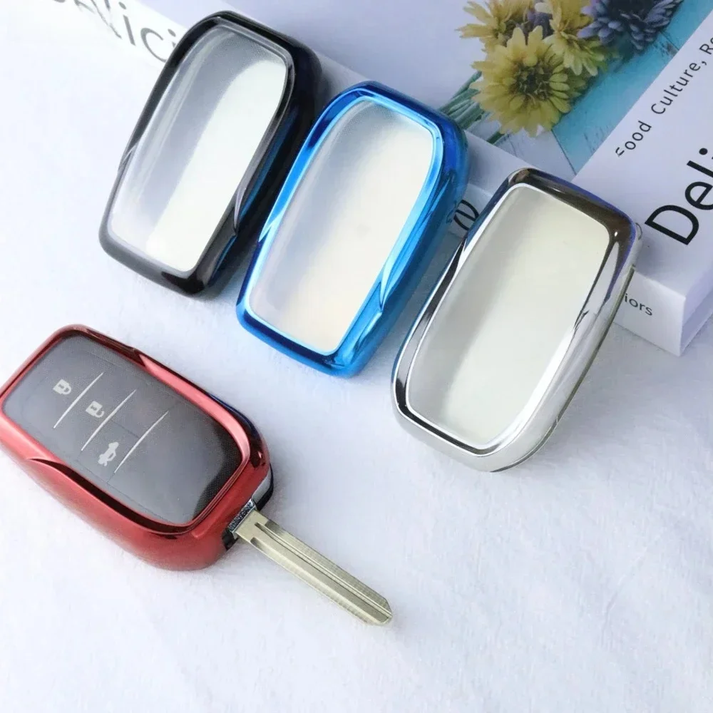 Pokrowiec na kluczyk samochodowy Tpu do Toyota Upgrade Modified Car Key do Toyota Reiz Corolla Vios Camry RAV Prado YARIS 2014 2015 — zdjęcie 2