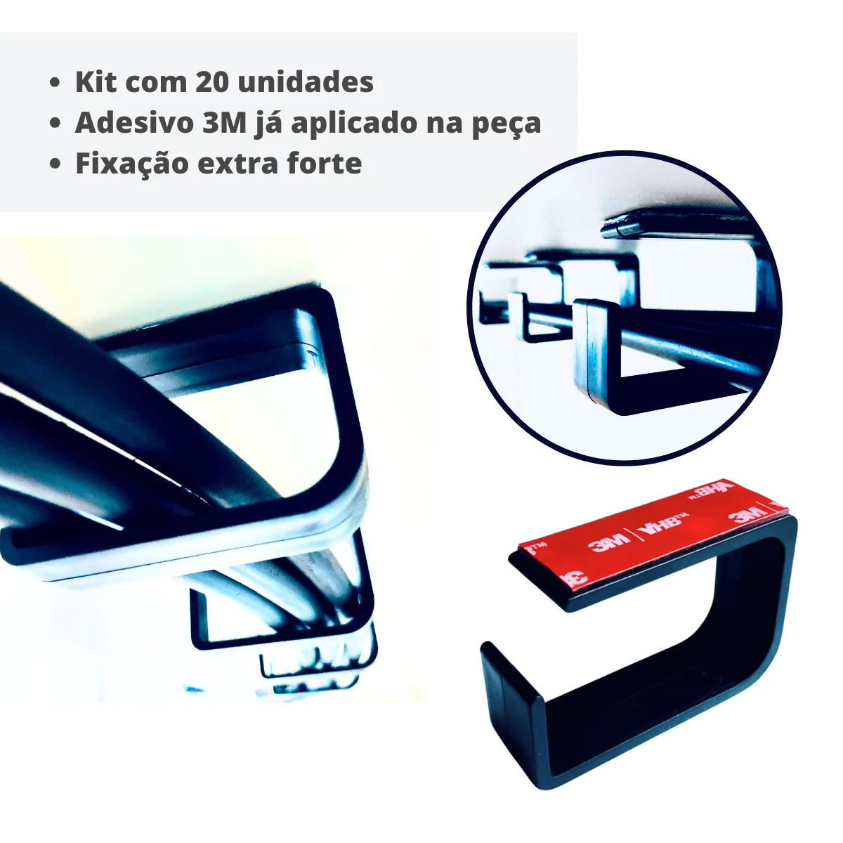 منظم كابل ذاتي اللصق ، قفل مكتب ، إدارة الكابلات ، 3 أمتار ، 20