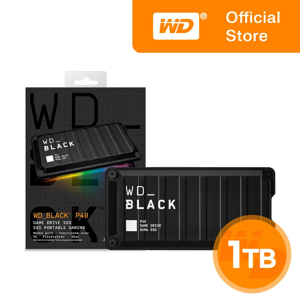 [WD Korea General version] WD BLACK P40 Game Drive external SSD 1TB domestic genuine AS 5 years