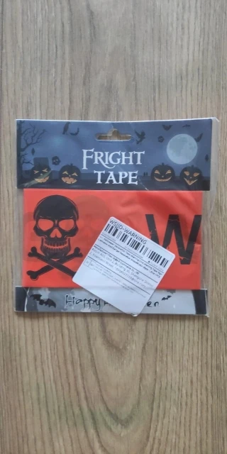 Halloween Decoration Tape,Warning Line,Warning Tape Signs,Window Wall Danger Decoration Props photo review