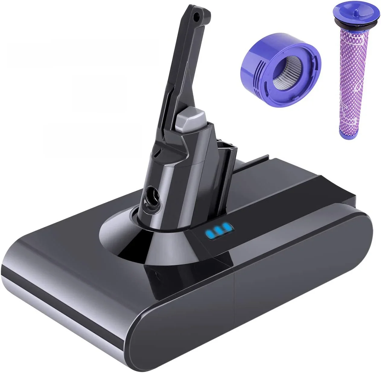 YH5 Zamienna bateria do odkurzacza bezprzewodowego Dyson V8, 21,6 V 6,0 Ah Li-Ion, z serii Dyson V8 V8 Absolute V8 Fluffy SV10 — zdjęcie produktu 7