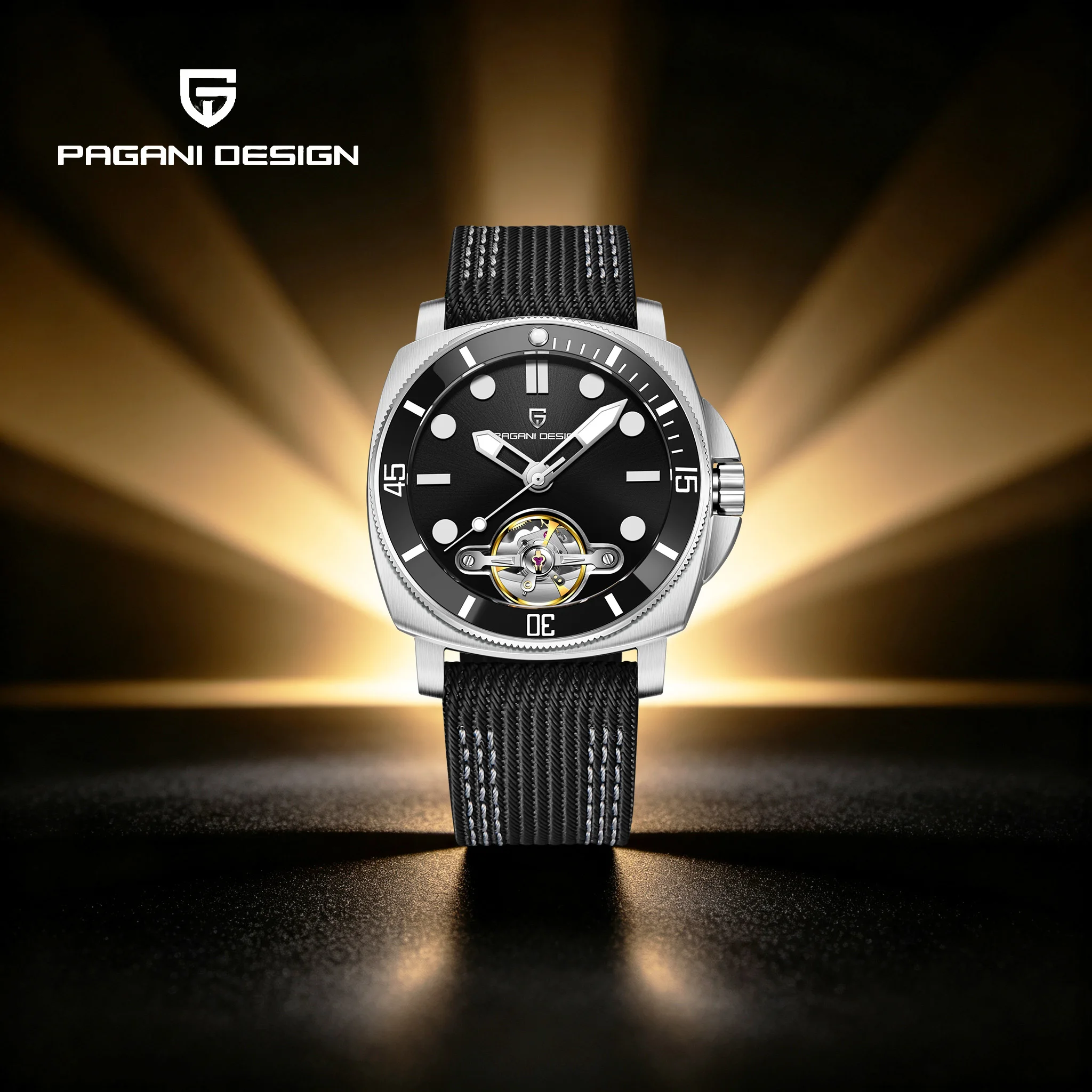 PAGANI DESIGN Urban Explorer Men's Automatic Mechanical Watch Leather Sapphire Luminous Waterproof Watch For Man Outdoor Sports