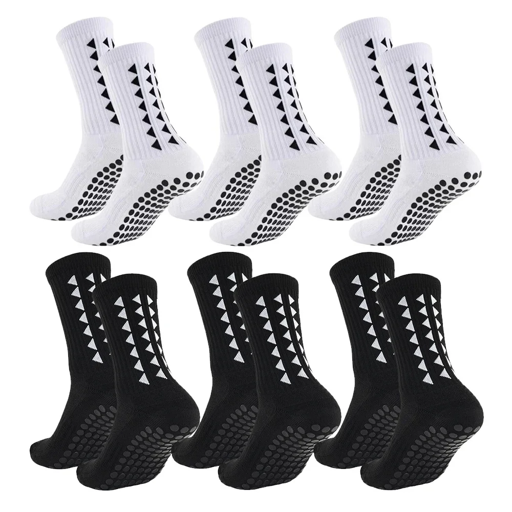 AliExpress 6Pairs men women football grip socks towel bottom sport socks rugby soccer cycling running Exercise athletic socks
