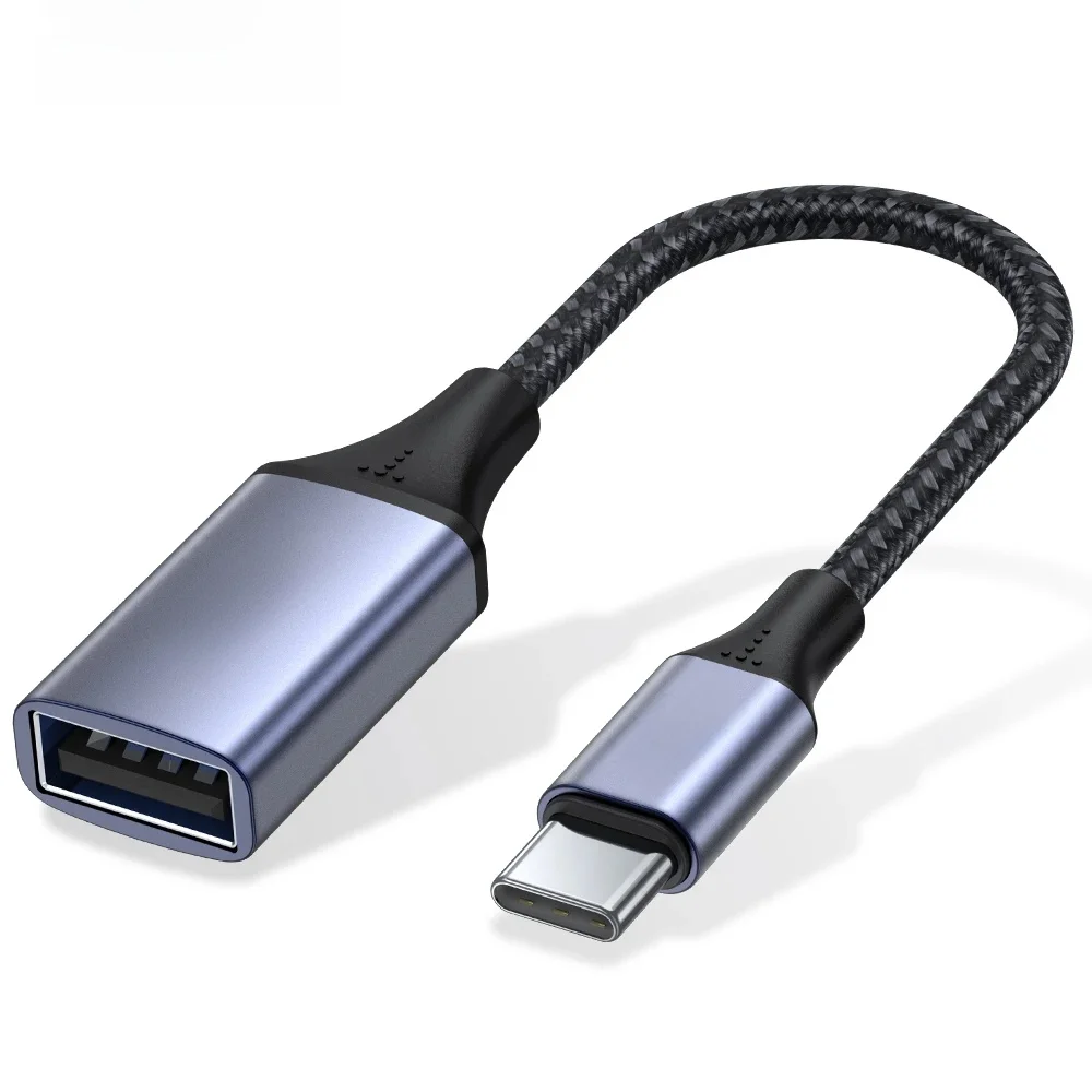TOPK Kabel USB C na USB A Kabel OTG typu C męski na USB 2.0 żeński do MacBooka Pro Samsung Adapter typu C — zdjęcie 2