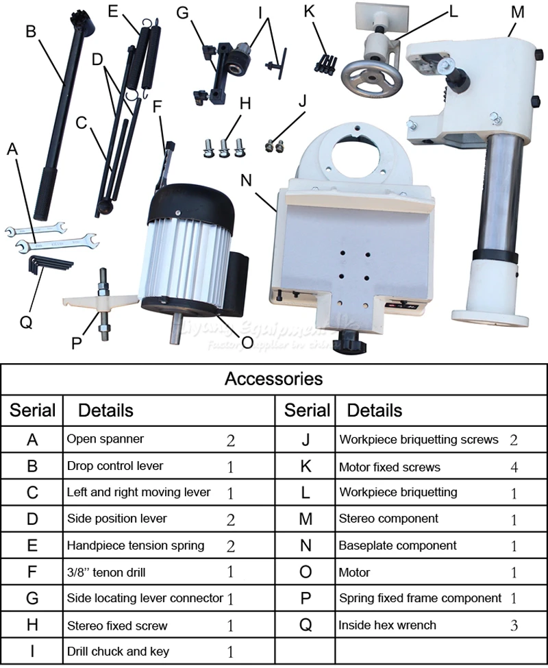 Woodworking Mortising Machine 750W Wood Drilling Router Cutting Drilling Hole Tenon  6~15MM