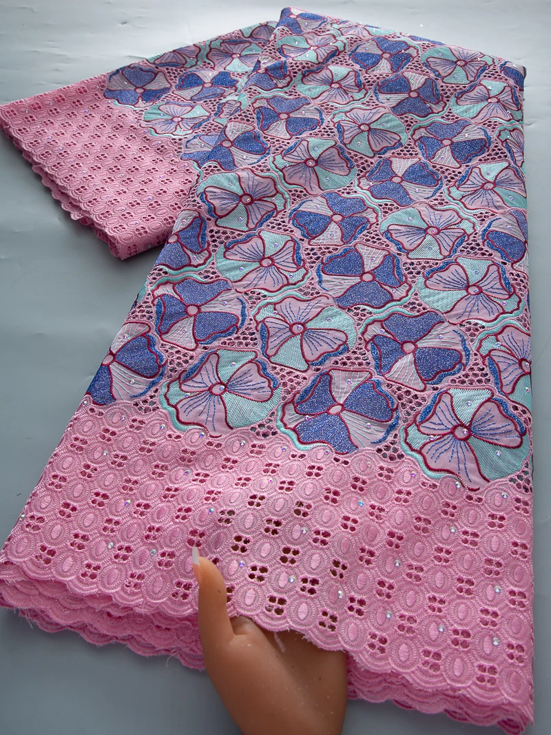 

Новейшие африканские кружева 2026, высокое качество, вышивка, швейцарская вуаль, кружево, Дубай, хлопок, швейцарская кружевная ткань для вечерних платьев, 5 ярдов 4681