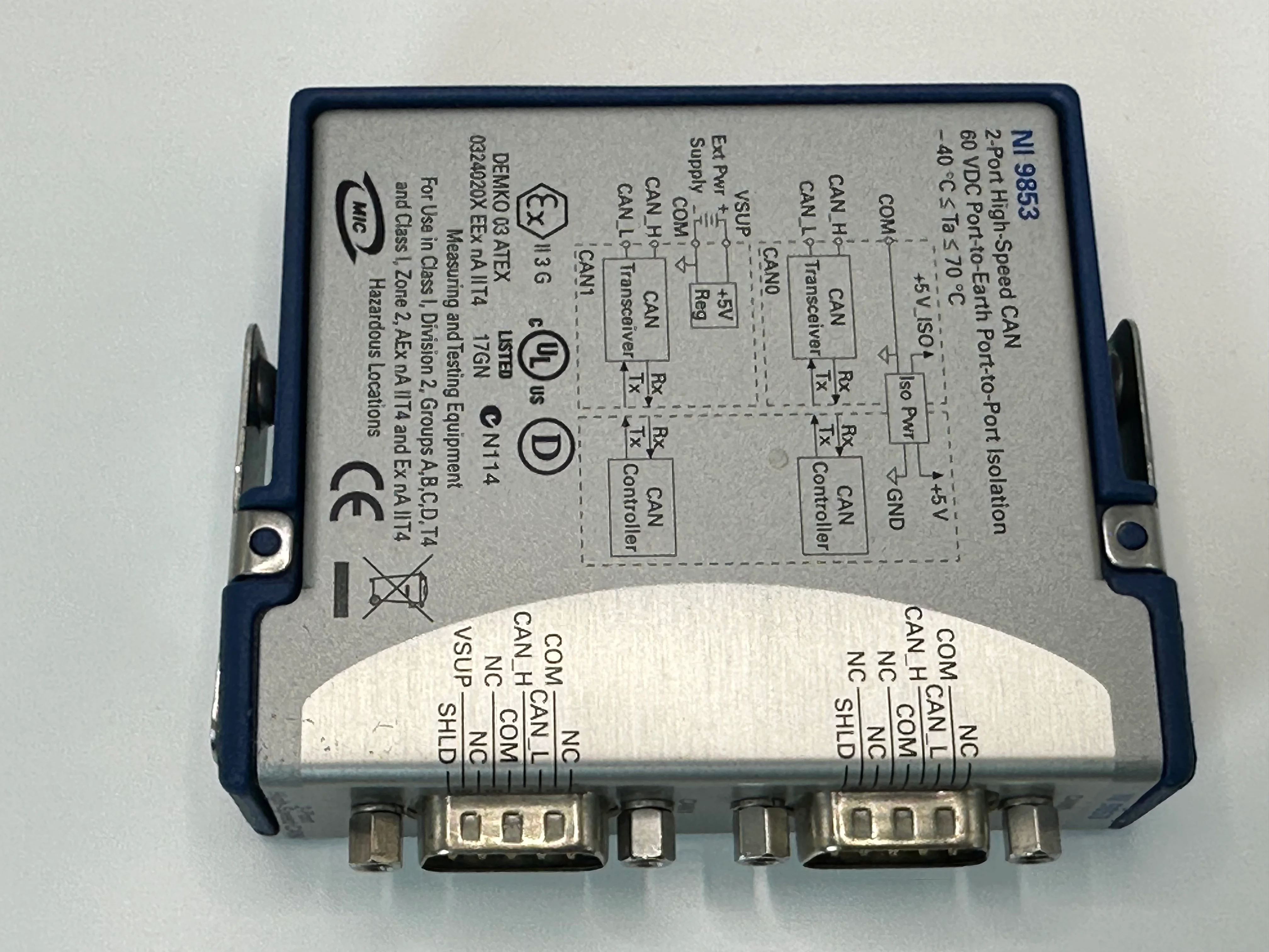 National Instruments NI 9853 / 779429-01 , 2-Port High-Speed CAN Module,