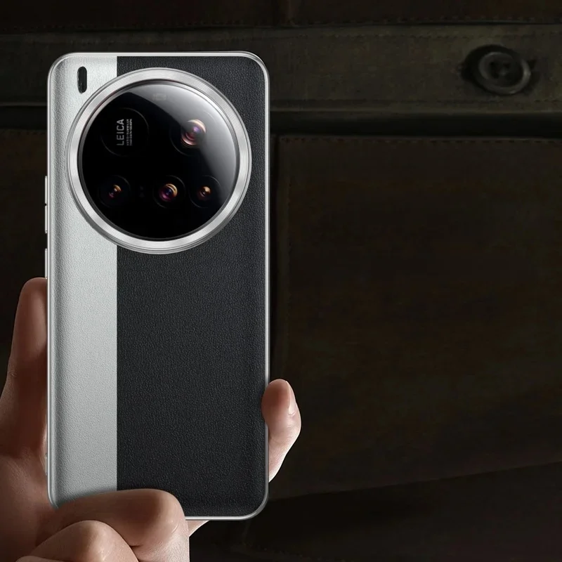 Für Xiaomi Mi 15 Ultra Fall Mode PC + PU Leder Kamera Objektiv Schutzhülle Zurück Abdeckung Fall Für Xiaomi Mi 15 14 13 Ultra Shell