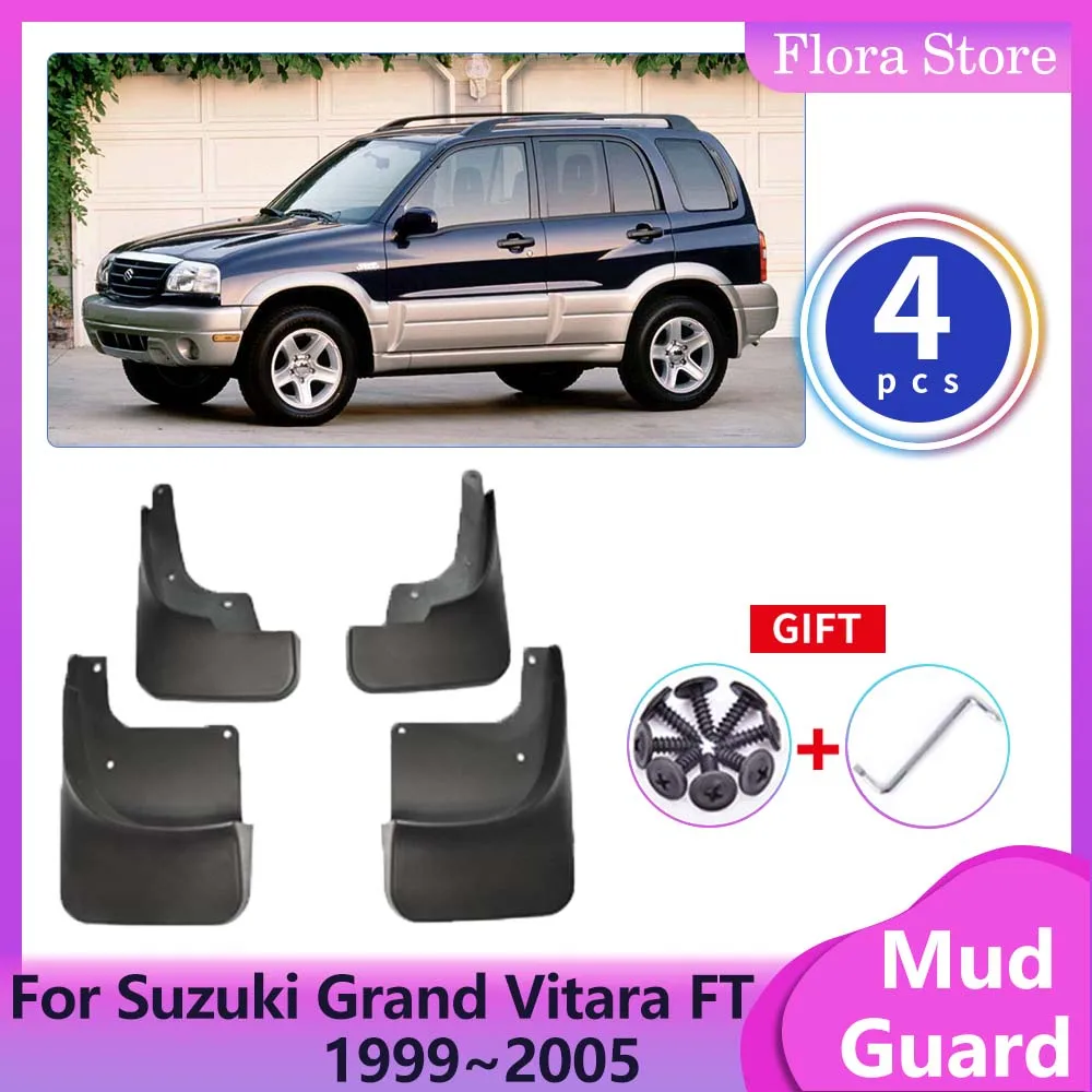 

Car Fenders for Suzuki Grand Vitara Escudo FT GT 1999~2005 Mud Flap Splash Guard Cover Rear Mudguards Wheel Protector Accessorie