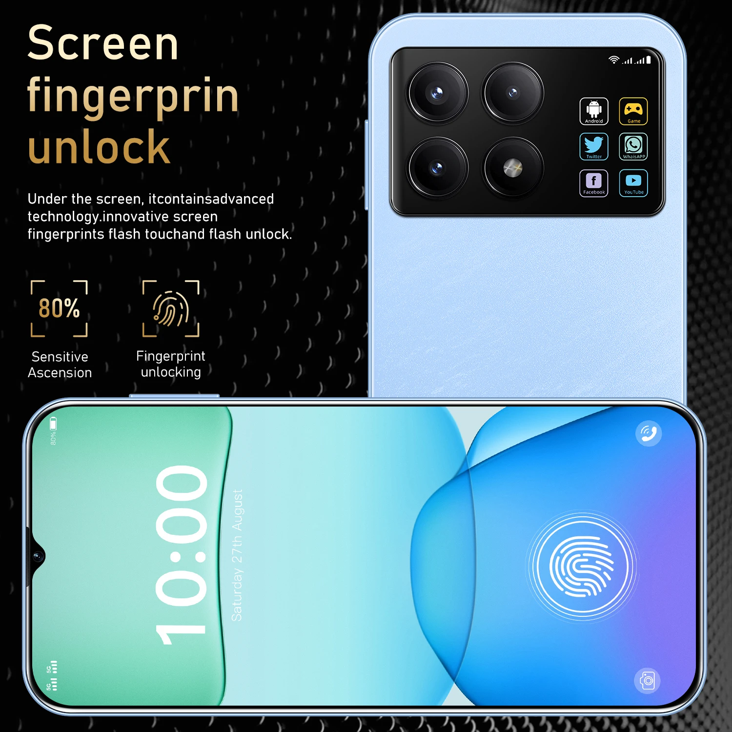 هاتف ذكي F6 Pro الإصدار العالمي الجديد 22G + 2TB 8000mah 4G/5G هاتف محمول ثنائي الشريحة Snapdragon 8 Gen3 Android 14 هاتف محمول غير مقفول