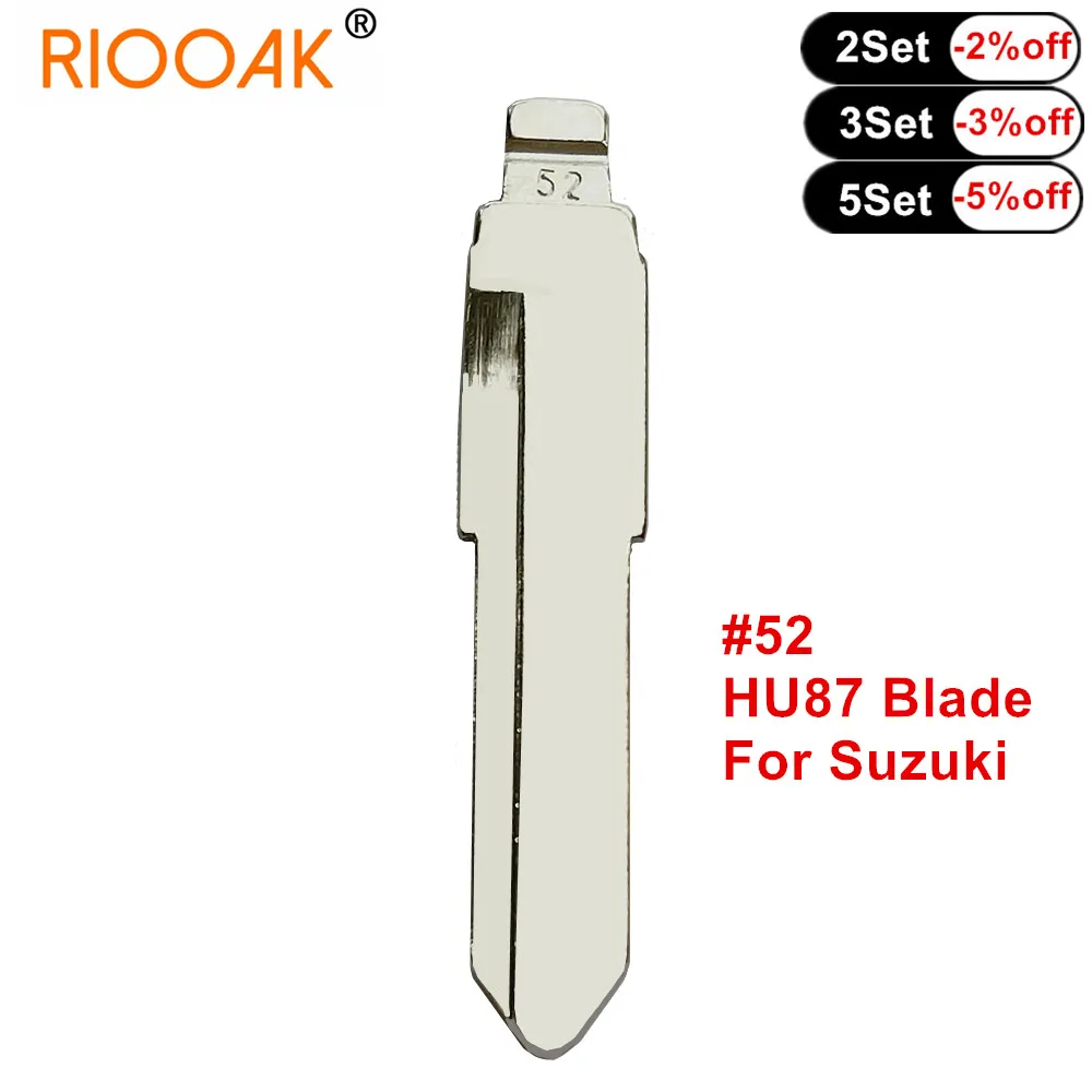 

10pcs Folding Flip Uncut KD VVDI Remote Key Blade Blank #52 HU87 For Suzuki JIMNY ALTO SWIFT VITARA Mitsubishi