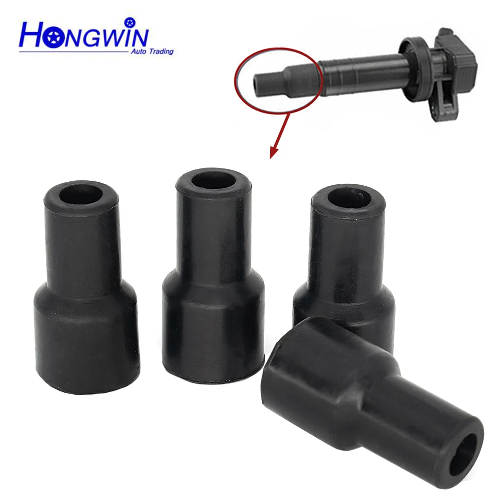 4/6/8pcs Ignition Coil Plug Tip Rubber For Toyota Yaris Viios Camry Lexus Scion 90919-11009 90919-02243 90919-02244  90919-02266