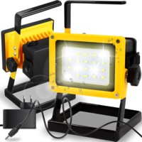 HandyTools Portable Work Lamp Retoo IP65 3 Brightness Adjustable Base Halogen Light Without Battery 240V