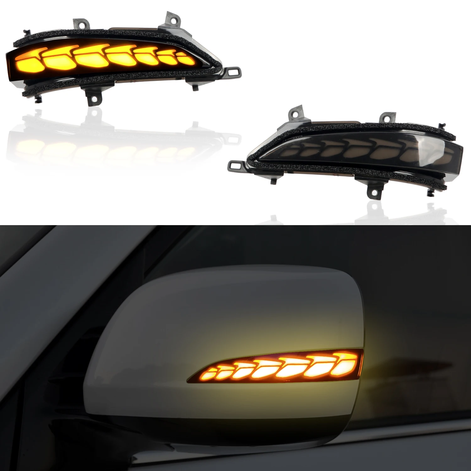 

For Lexus LX570 2012-2019 /GX460 2010-2020 Dynamic Turn Signal Lights LED Side Mirror Blinker Light 1 Set