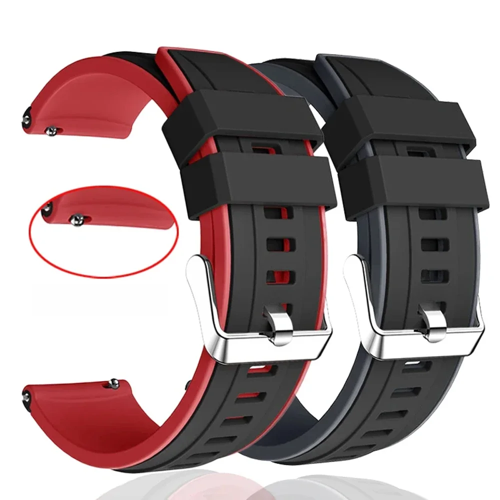 20 22 mm siliconen polsband voor Xiaomi Huami Amazfit GTR 47 mm 42 mm GTR4 2 GTR3 Pro GTS 4 2 armbandbanden Smart Watch horlogeband - afbeelding 2