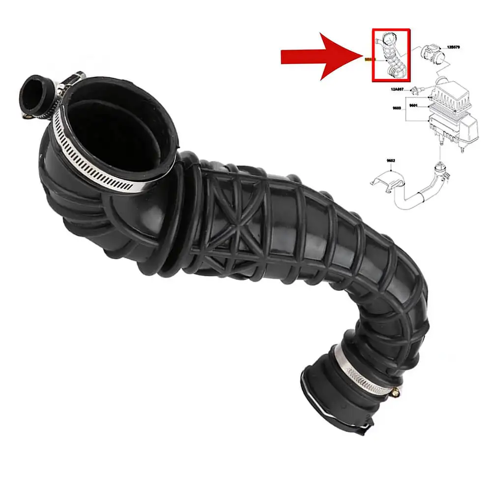 Air Intake Filter Hose Pi̇pe For Ford Focus Mk1 Transit/Tourneo Connect 1.8 Di/TDCi - 1M519R504AB, 1133898 - AUTORCE