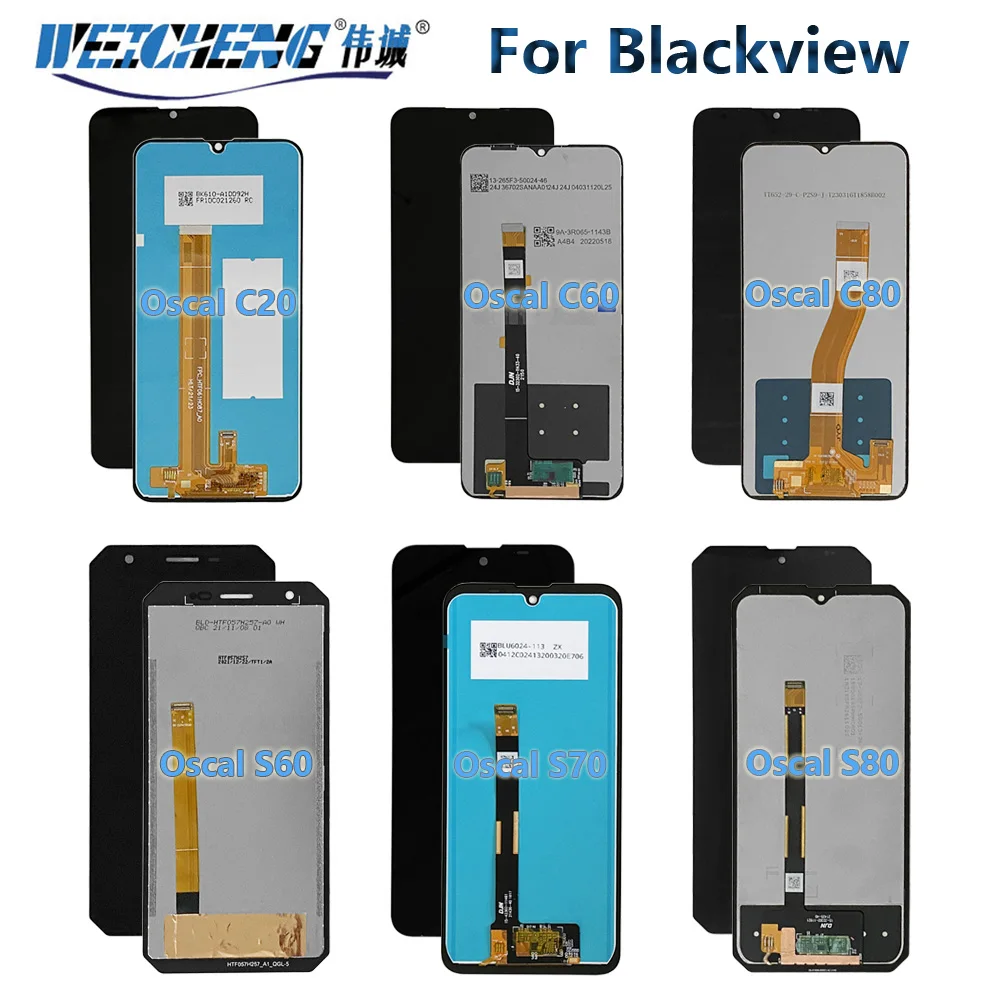 Oryginalny wyświetlacz LCD Blackview OSCAL C80 do Blackview Oscal C20 C30 S70 S60 Pro C60 C70 S80 Tiger 12 13 Wyświetlacz LCD