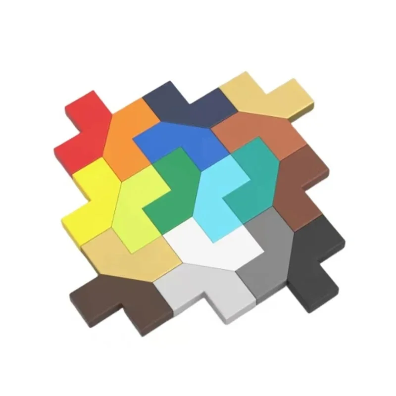 60 pièces MOC haute compatibilité 27263 carreaux de céramique modifiés 2x2 coins avec angle de coupe bricolage brique lumineuse jouet pour enfants