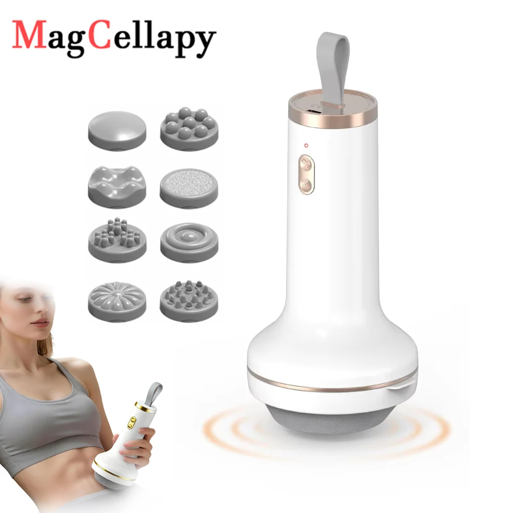 8in1 Massage Rolling Hammer Handheld Electric Scraping Massage Stick Releases Deep Muscles Body Relaxes PromoteBlood Circulation