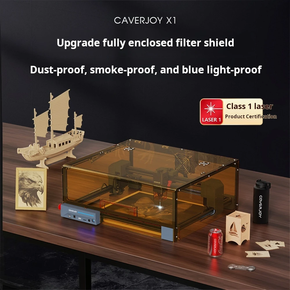 Laser Engraving Machine DIY CNC Laser Engraver Printer 5W USB WiFi APP Logo Marker Machine Household Woodwork Marking Machine