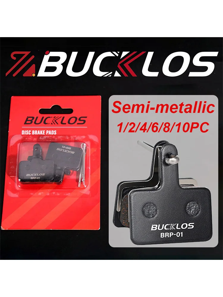 AliExpress BUCKLOS Road Mountain Bike Pads MTB Pads For Shimano B01S Semi-metallic Bike Brakes Pad Bicycle Disc Brake Pad 1/2/4/6/8/10PC