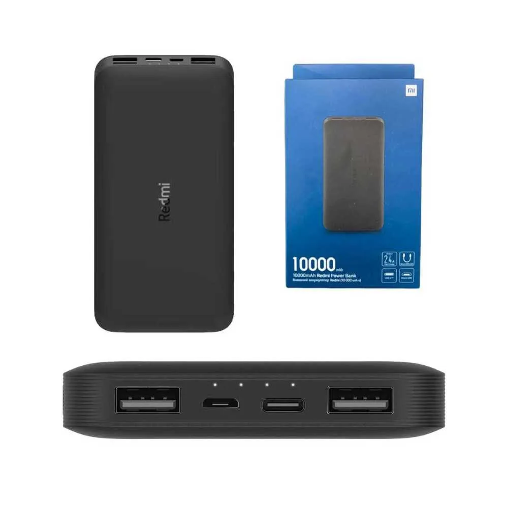 Xiaomi Redmi 10000 mAh Power Bank Portable Dual USB Charger USB-C