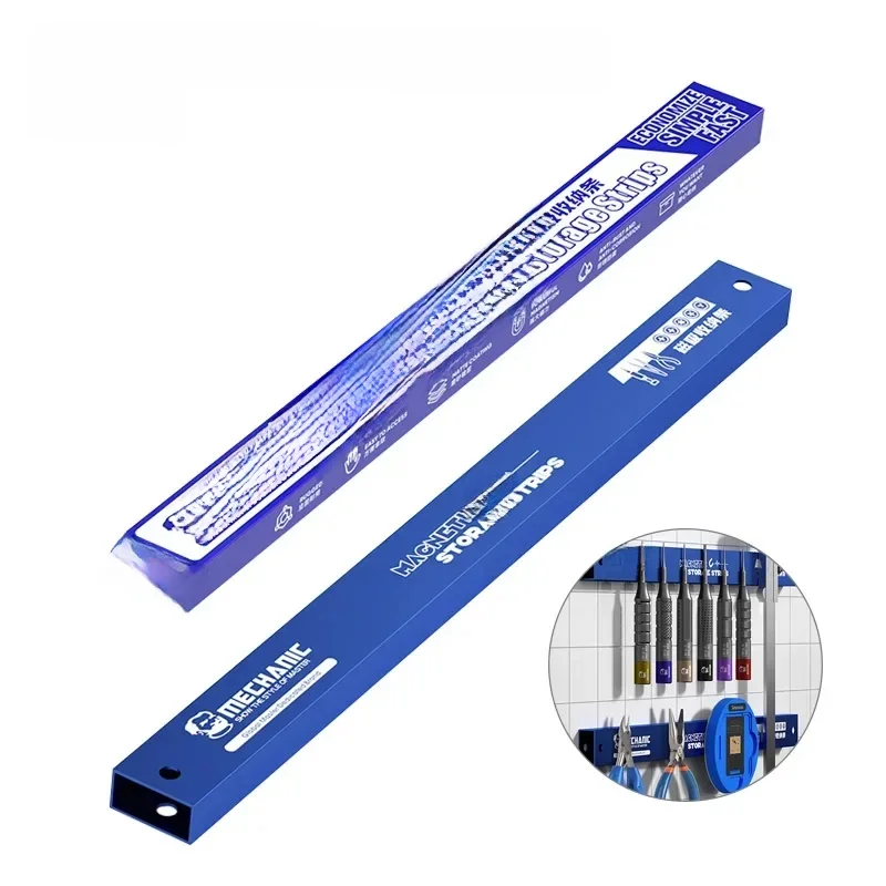 MÉCANICIEN-Bandes de Rangement Magnétiques pour Téléphone Portable, Tournevis, Ciseaux, Fixations, Collection d'Outils Métalliques T1, MAG25