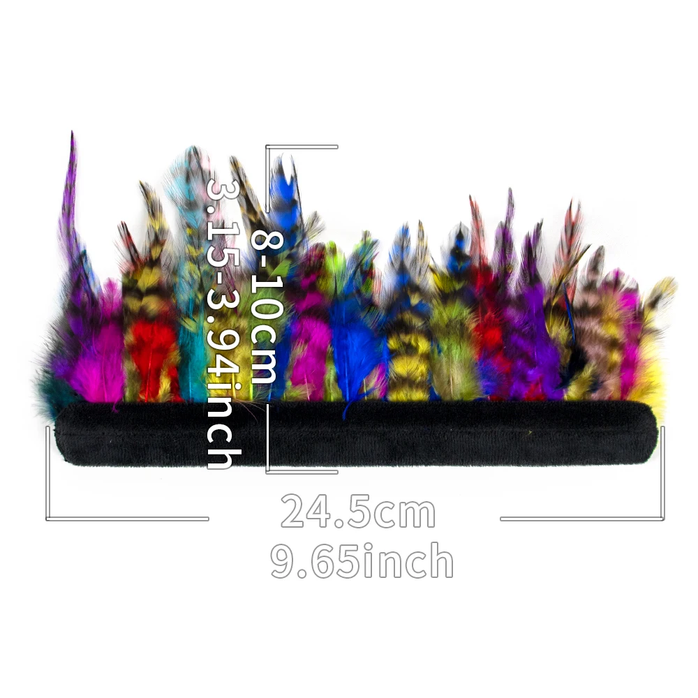 Colorful Feather Snap Cuffs Wrist Sleeve  Customized  Wristband with Pheasant Feathers Trim For photos Feather wrist cuffs