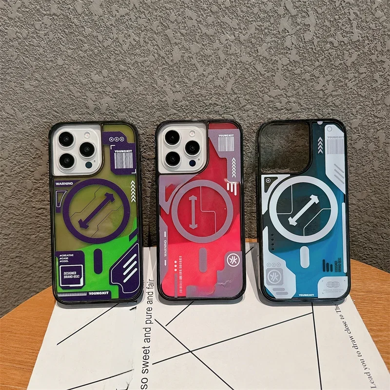 Coque à sable mouvant lumineux avec étiquettes géométriques abstraites, pour iPhone 16 14 15 Pro Max, couverture liquide qui brille dans la nuit, coque de luxe en sable brillant