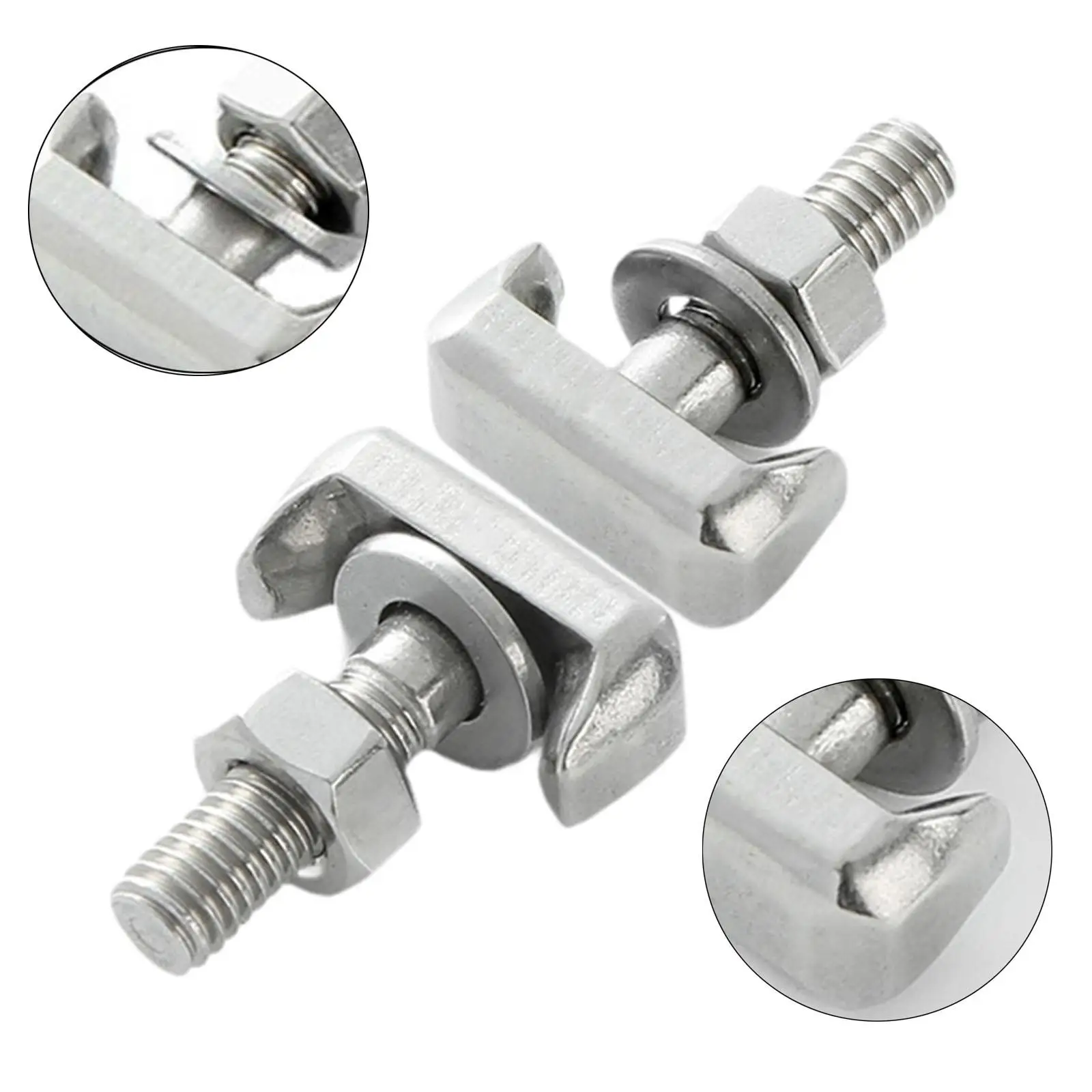 2 stks M6 * 22mm Vervanging Batterij Terminal Schroeven Batterij T Bolt Terminal Klem Rvs Batterij T Bolt terminal Klem