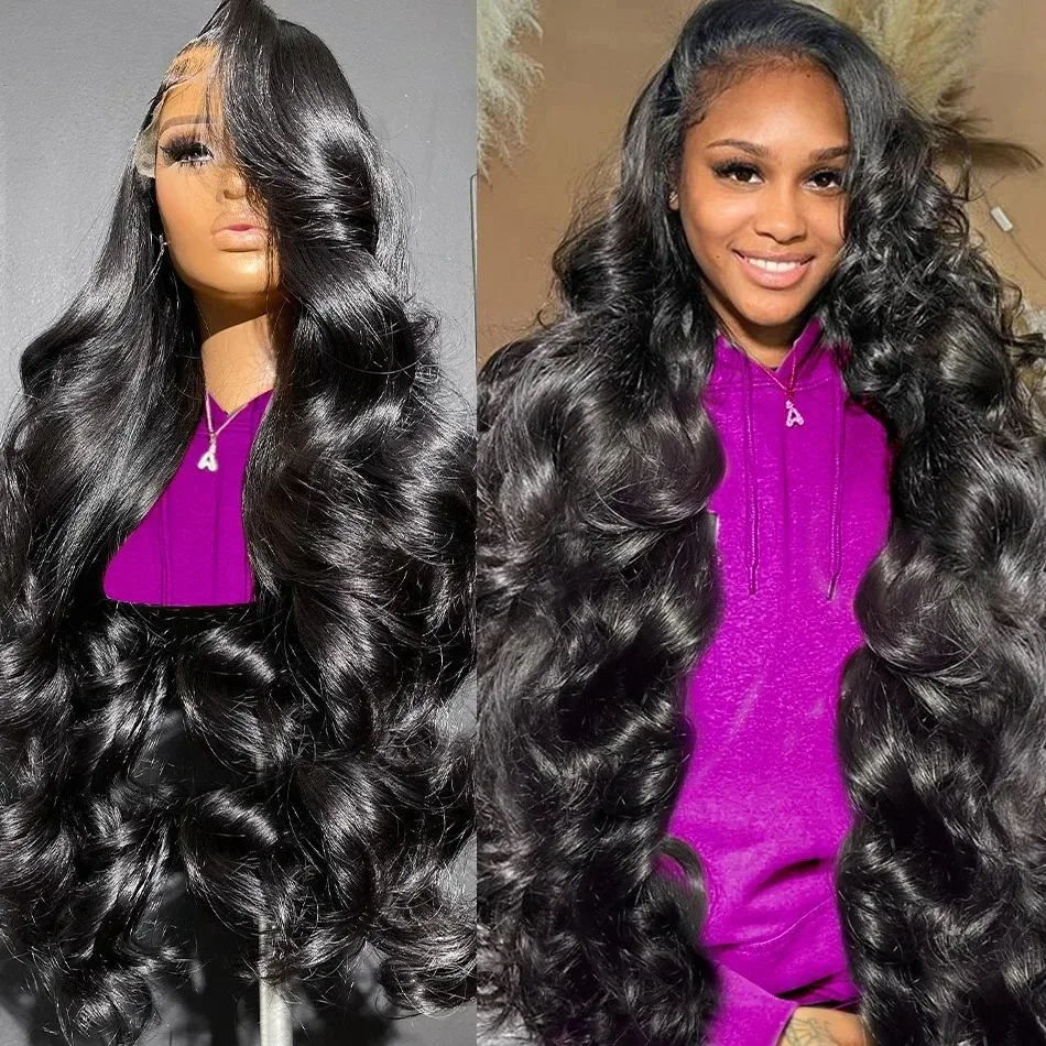 

Mossily 30 40 Inch Body Wave 13x6 HD Transparent Lace Frontal Wigs Human Hair Glueless 5x5 Lace Closure Wig Peruvian For Women