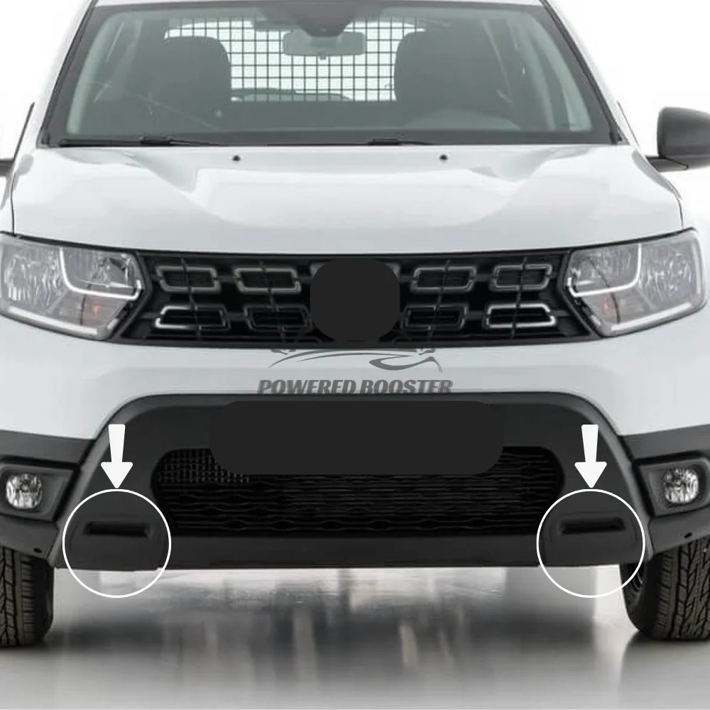 Dacia Duster Renault Duster Draw Bar Cover Front Bumper with Gray and Black Options, 2018-2022 OEM 511802392R Premium Quality