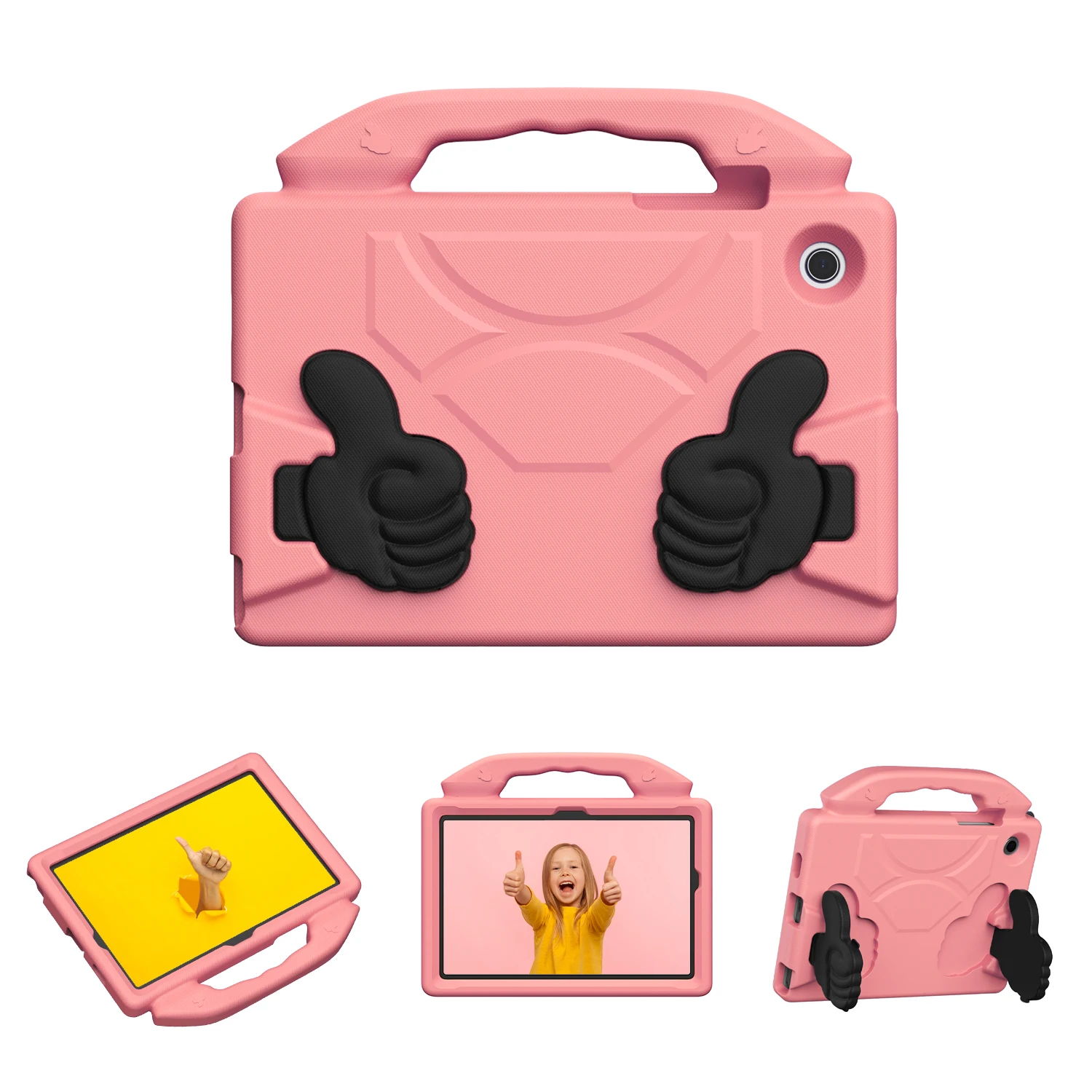 Case for Samsung Galaxy Tab A8 10.5 Inch 2022 X200 X205 X207 Model Shockproof Full Body Handle Stand Tablet Protective Cover