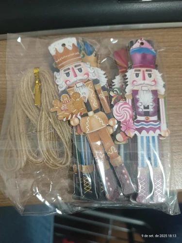 12Pcs Wooden Nutcracker Soldier Pendant Xmas Tree Hanging Ornament 2024 Christmas Decoration for Home Navidad 2025 New Year Gift photo review