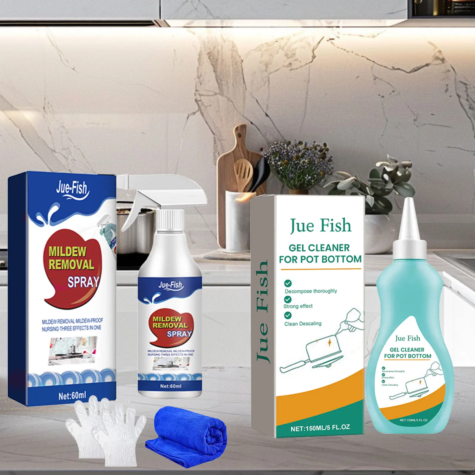 

Jue-Fish кухонный чистящий агент для удаления пятен от плесени спрей для удаления ржавчины полировальный горшок черный очиститель для удаления плесени стен