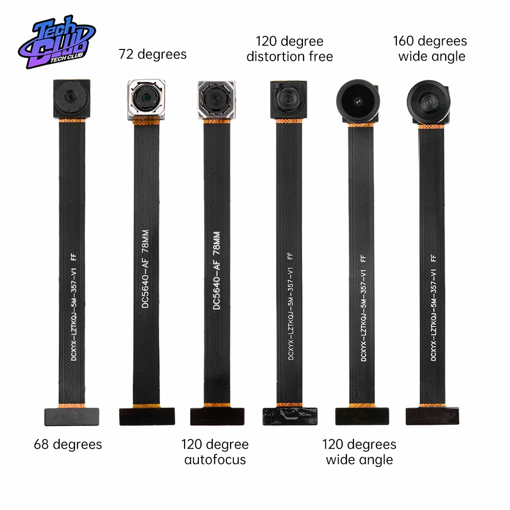 Auto Focus Câmera Module para Kit Componente Eletrônico Ov5640 Esp32 Cam 68 72 120 160 Graus